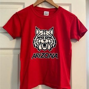 Arizona Wildcat - Red, white, blue, 100% cotton, youth small great condition